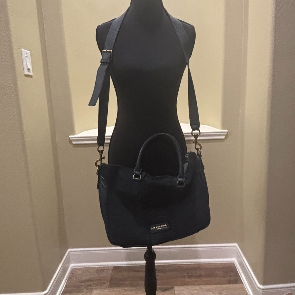 👜Liebeskind Berlin Esther Satchel Soft Leather Shoulder Bag Purse - Picture 10 of 16